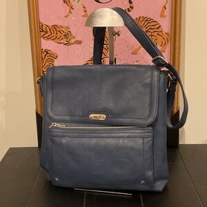 Relic Navy Messenger crossbody Bag